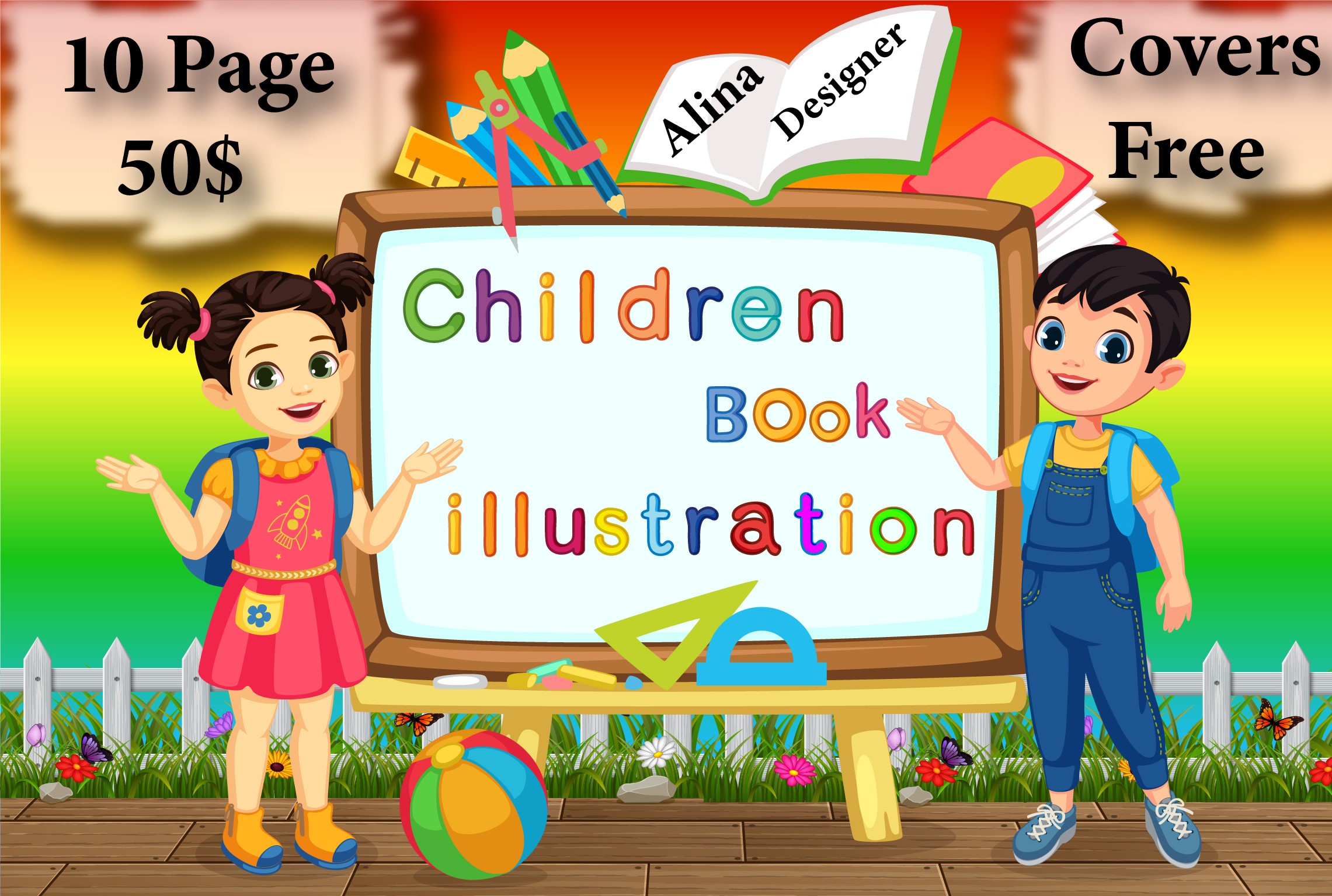 3D chilldern book illustration