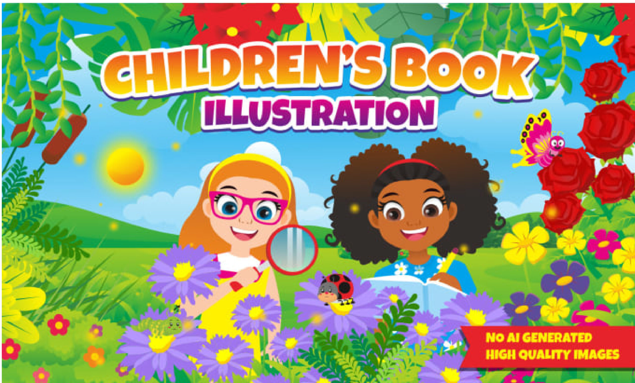 I will design children story book illustration children story book covers